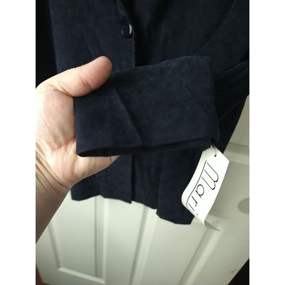 Mariano Dark Blue Three Button Front Long Sleeve Collared Blazer. Size 3X - Picture 5 of 13